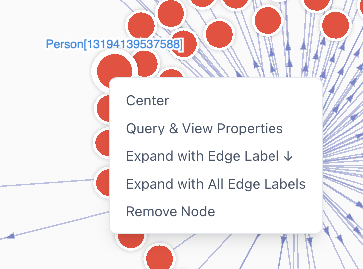 Node (Vertex) Context Menu